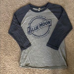 Blue Moon baseball tee